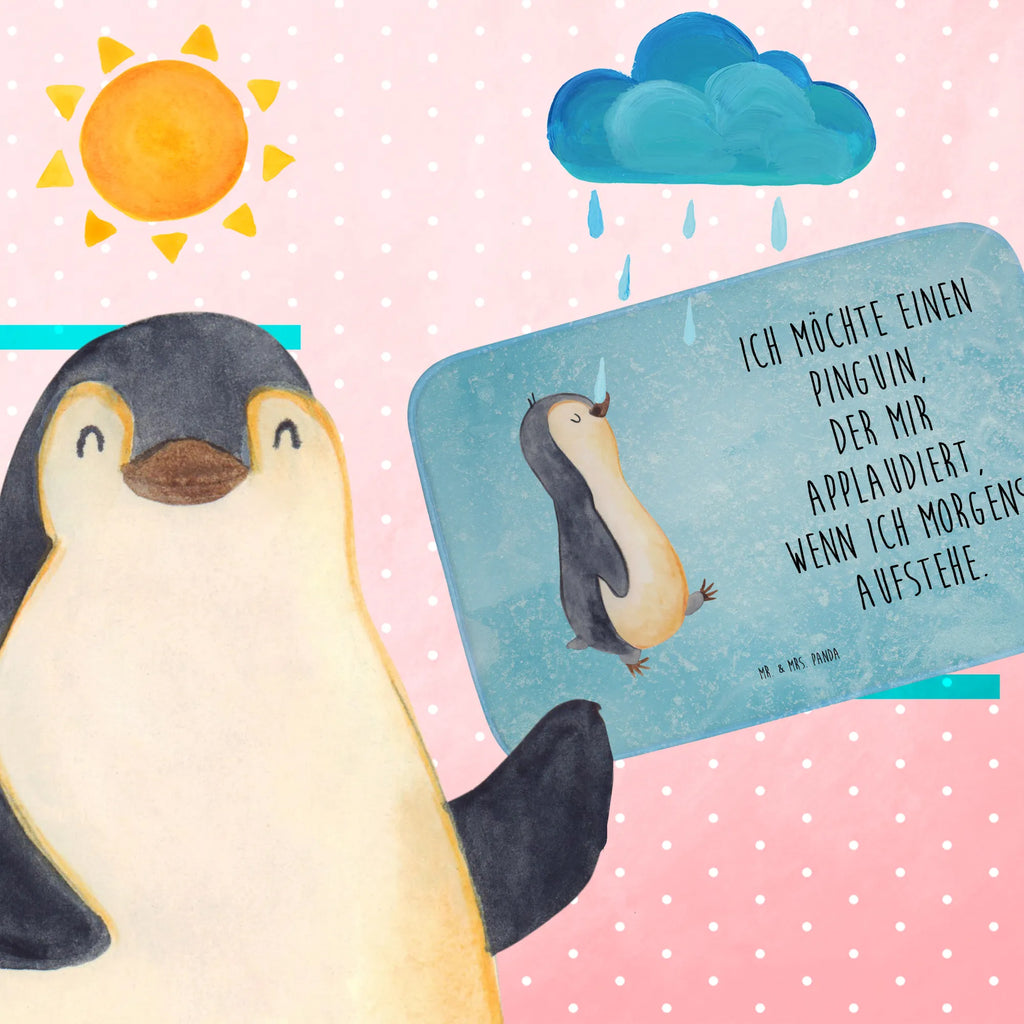 Bath mat Penguin march Bath rug, non-slip, Bath mat, Shower mat, Penguin, North Pole, Winter, Penguins, family, penguins, sister, early riser, late riser, brother, penguin