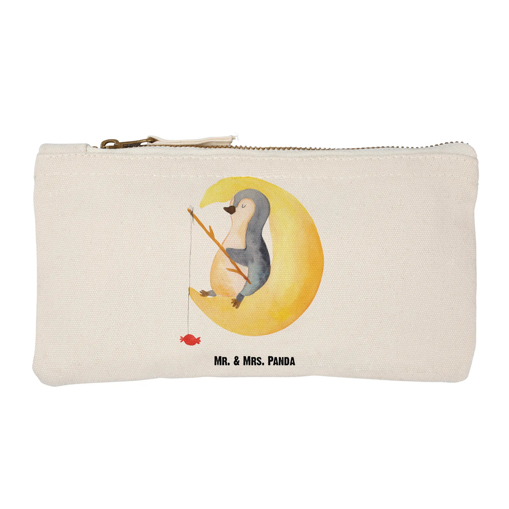 Make-up bag Penguin moon Kosmetiktasche, pencil case, aufbewahrungsbeutel, toiletry bag, Schminktäschchen, Schminkbeutel, Schlampermäppchen, kosmetiktäschchen, utensilientasche, aufbewahrungstasche, Federmappe, Kosmetikbeutel, Etui, Kulturtasche, Waschtasche, beauty tasche, beauty case, Mäppchen, Stiftemäppchen, Schminktasche, pinsel tasche, Waschbeutel, Kulturbeutel, Pinguin, Pinguine, Spruch, Nachtruhe, schlafen, Gästezimmer, Einschlafen, Schlafstörungen, Schlafzimmer