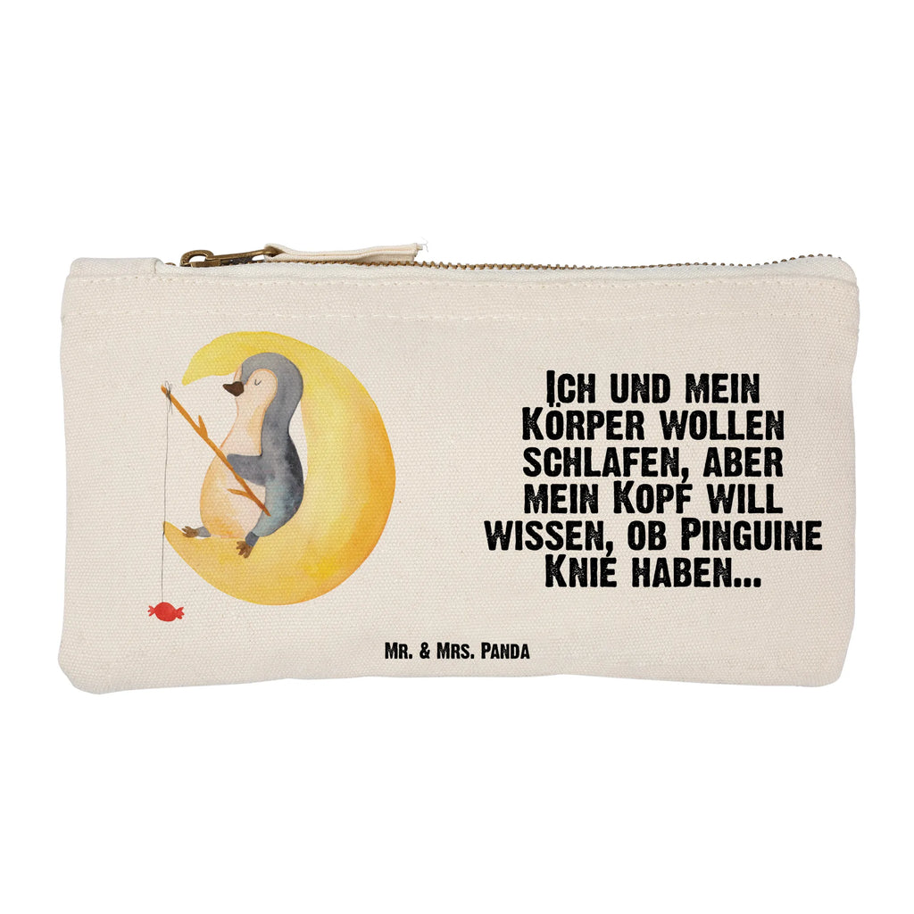 Make-up bag Penguin moon Kosmetiktasche, pencil case, aufbewahrungsbeutel, toiletry bag, Schminktäschchen, Schminkbeutel, Schlampermäppchen, kosmetiktäschchen, utensilientasche, aufbewahrungstasche, Federmappe, Kosmetikbeutel, Etui, Kulturtasche, Waschtasche, beauty tasche, beauty case, Mäppchen, Stiftemäppchen, Schminktasche, pinsel tasche, Waschbeutel, Kulturbeutel, Pinguin, Pinguine, Spruch, Nachtruhe, schlafen, Gästezimmer, Einschlafen, Schlafstörungen, Schlafzimmer