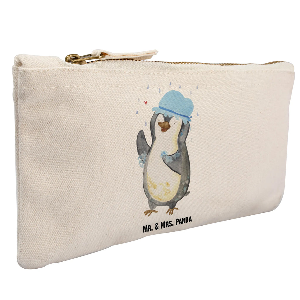 Schminktasche Pinguin Duschen Schminkbeutel, beauty tasche, Stiftemäppchen, Etui, Kosmetiktasche, Schminktasche, Federmappe, pencil case, aufbewahrungstasche, toiletry bag, pinsel tasche, utensilientasche, Mäppchen, aufbewahrungsbeutel, kosmetiktäschchen, Kosmetikbeutel, beauty case, Kulturtasche, Kulturbeutel, Waschbeutel, Schlampermäppchen, Schminktäschchen, Waschtasche, Pinguin, Neustart, Neuanfang, glücklich sein, Dusche, Lebensmotto, Duschen, Pinguine, Motivation