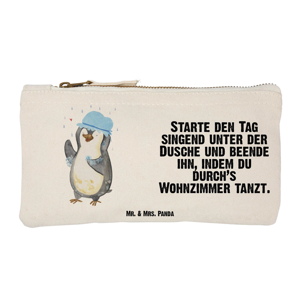 Schminktasche Pinguin Duschen Schminkbeutel, beauty tasche, Stiftemäppchen, Etui, Kosmetiktasche, Schminktasche, Federmappe, pencil case, aufbewahrungstasche, toiletry bag, pinsel tasche, utensilientasche, Mäppchen, aufbewahrungsbeutel, kosmetiktäschchen, Kosmetikbeutel, beauty case, Kulturtasche, Kulturbeutel, Waschbeutel, Schlampermäppchen, Schminktäschchen, Waschtasche, Pinguin, Neustart, Neuanfang, glücklich sein, Dusche, Lebensmotto, Duschen, Pinguine, Motivation