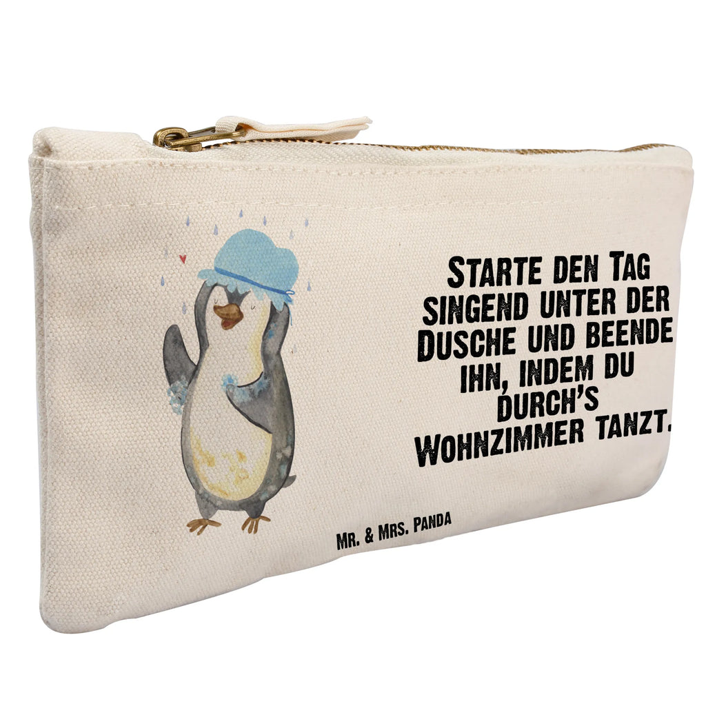 Schminktasche Pinguin Duschen Schminkbeutel, beauty tasche, Stiftemäppchen, Etui, Kosmetiktasche, Schminktasche, Federmappe, pencil case, aufbewahrungstasche, toiletry bag, pinsel tasche, utensilientasche, Mäppchen, aufbewahrungsbeutel, kosmetiktäschchen, Kosmetikbeutel, beauty case, Kulturtasche, Kulturbeutel, Waschbeutel, Schlampermäppchen, Schminktäschchen, Waschtasche, Pinguin, Neustart, Neuanfang, glücklich sein, Dusche, Lebensmotto, Duschen, Pinguine, Motivation