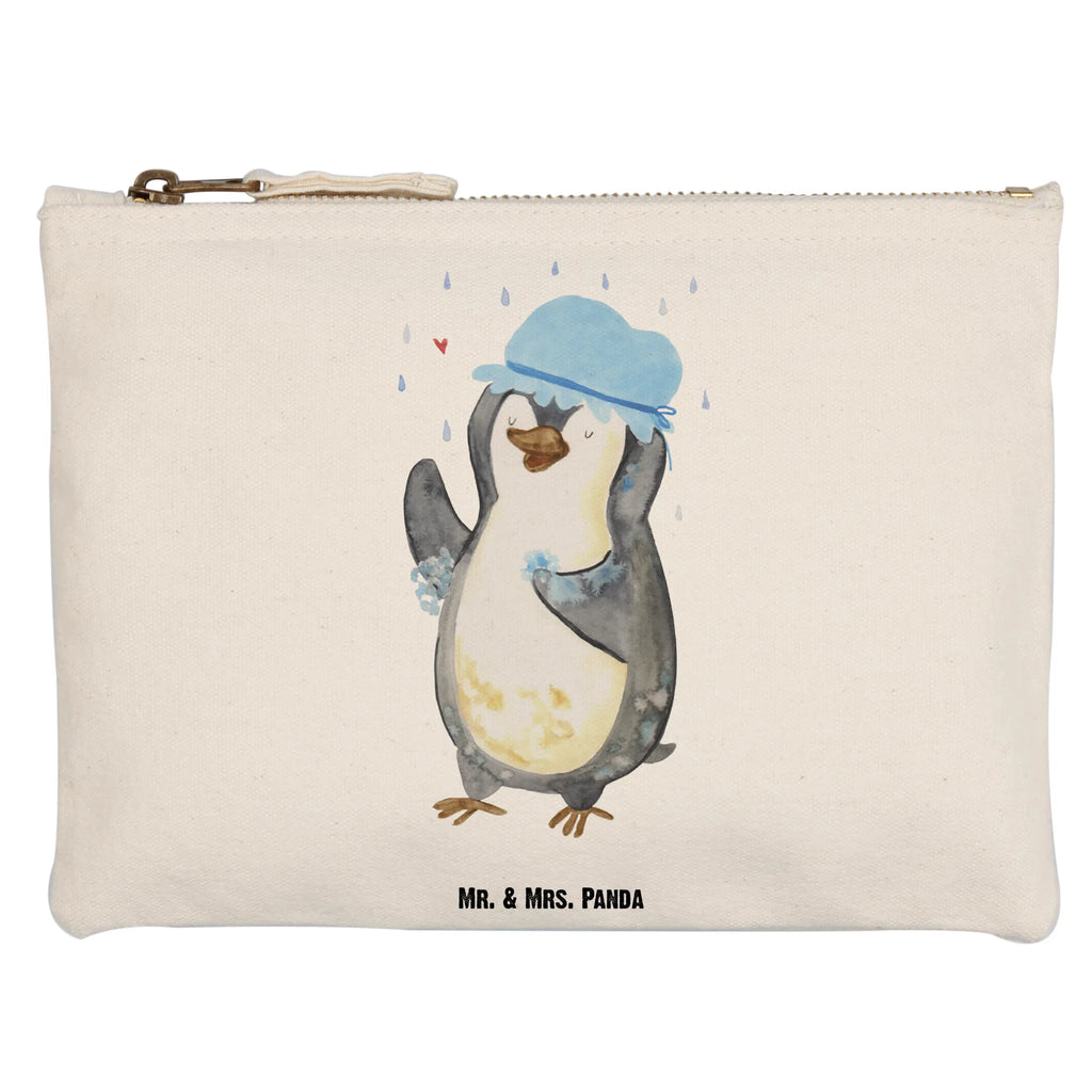 Schminktasche Pinguin Duschen Schminkbeutel, beauty tasche, Stiftemäppchen, Etui, Kosmetiktasche, Schminktasche, Federmappe, pencil case, aufbewahrungstasche, toiletry bag, pinsel tasche, utensilientasche, Mäppchen, aufbewahrungsbeutel, kosmetiktäschchen, Kosmetikbeutel, beauty case, Kulturtasche, Kulturbeutel, Waschbeutel, Schlampermäppchen, Schminktäschchen, Waschtasche, Pinguin, Neustart, Neuanfang, glücklich sein, Dusche, Lebensmotto, Duschen, Pinguine, Motivation