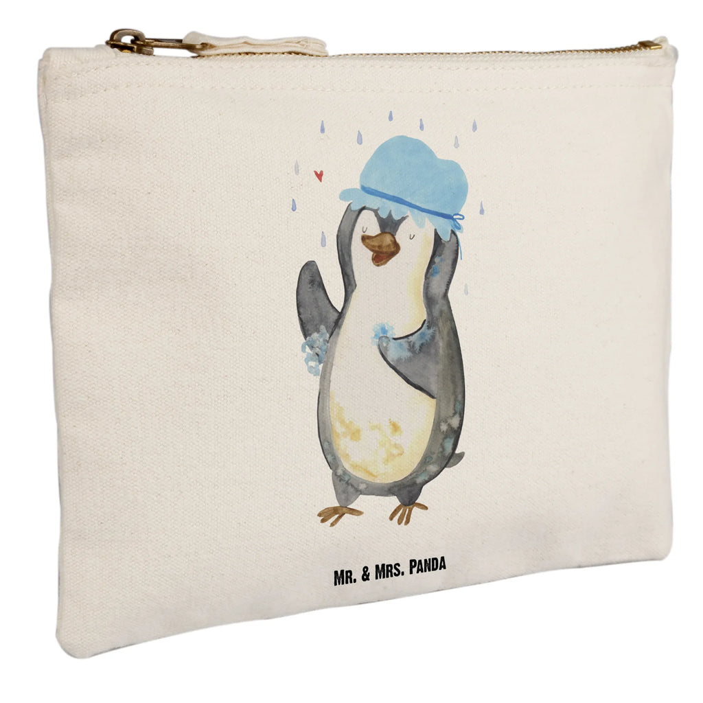 Schminktasche Pinguin Duschen Schminkbeutel, beauty tasche, Stiftemäppchen, Etui, Kosmetiktasche, Schminktasche, Federmappe, pencil case, aufbewahrungstasche, toiletry bag, pinsel tasche, utensilientasche, Mäppchen, aufbewahrungsbeutel, kosmetiktäschchen, Kosmetikbeutel, beauty case, Kulturtasche, Kulturbeutel, Waschbeutel, Schlampermäppchen, Schminktäschchen, Waschtasche, Pinguin, Neustart, Neuanfang, glücklich sein, Dusche, Lebensmotto, Duschen, Pinguine, Motivation