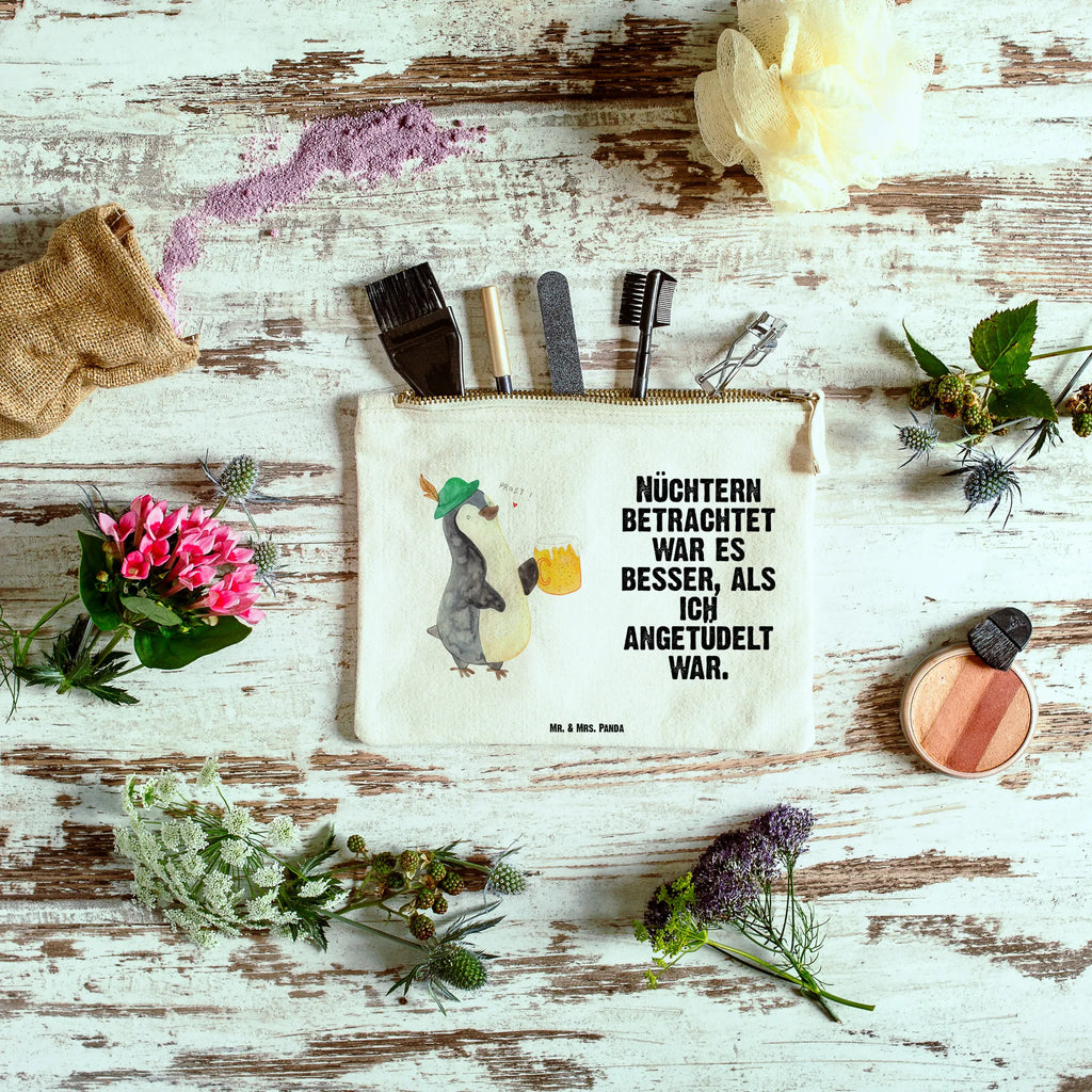 Schminktasche Pinguin Bier aufbewahrungsbeutel, beauty tasche, Schminktäschchen, Kosmetiktasche, pinsel tasche, Waschbeutel, Kosmetikbeutel, pencil case, Schminkbeutel, Mäppchen, utensilientasche, toiletry bag, Stiftemäppchen, kosmetiktäschchen, aufbewahrungstasche, Etui, beauty case, Kulturtasche, Schlampermäppchen, Kulturbeutel, Federmappe, Waschtasche, Schminktasche, Pinguin, Oktoberfest, Pinguine, Bier