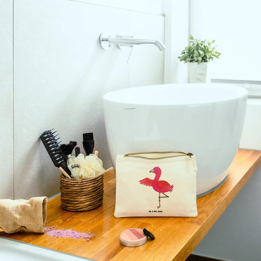 Make-up bag flamingo yoga beauty case, kosmetiktäschchen, pencil case, Schminktasche, Federmappe, Waschbeutel, Schminktäschchen, Schlampermäppchen, aufbewahrungsbeutel, Schminkbeutel, beauty tasche, utensilientasche, Kulturbeutel, Stiftemäppchen, pinsel tasche, Kosmetikbeutel, toiletry bag, Kulturtasche, Etui, Mäppchen, Kosmetiktasche, aufbewahrungstasche, Waschtasche, Flamingo, Yoga, Tiefenentspannung, Vogel, Entspannung, Achtsamkeit, Namaste, Aufregen, Yoga-Übung, Ärger
