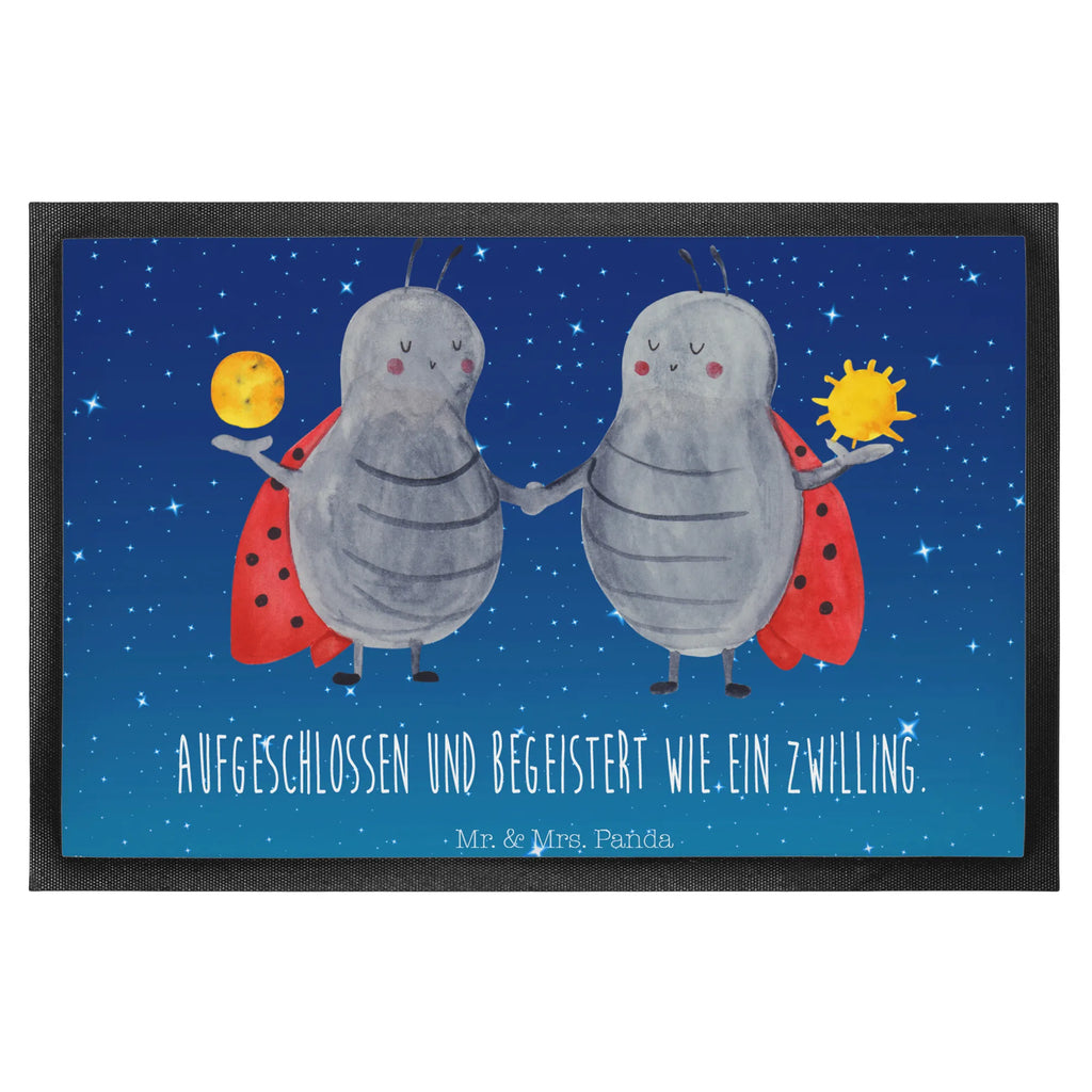 Doormat Star sign twin constellations, birthdays, astrology, zodiac, date of birth, month of birth, twin gift, birthday may, lucky beetle, ladybird, gift june, twin brother, gift may, twins, twin zodiac sign, twin sister