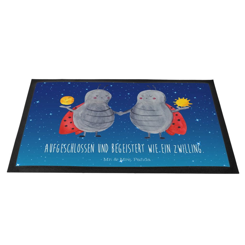 Doormat Star sign twin constellations, birthdays, astrology, zodiac, date of birth, month of birth, twin gift, birthday may, lucky beetle, ladybird, gift june, twin brother, gift may, twins, twin zodiac sign, twin sister