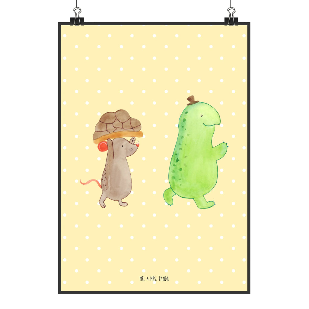 Poster tortoise Mouse Plakat, Wandposter, Kunstdruck, Wandbild, Wandschmuck, Deko Bild, Bild für Wand, wanddeko, Designposter, kunstposter, drucke, kunstdruck poster, Poster, Bild, grafikposter, Wanddekoration, wanddruck, Posterdruck, Mr. & Mrs. Panda Poster, kunst für die wand, wandkunst, Wanddeko Bild, Schildkröte, Beste Freundinnen, Beste Freunde, Freundinnen, Freunde, Maus