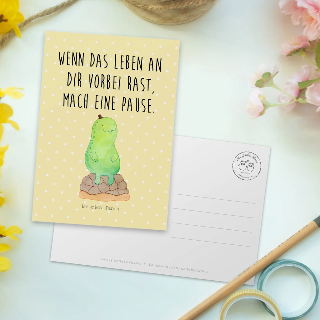 Postcard tortoise Break gift card, paper, invitation, gift, card, Postcard, invitation card, postcards, letter, turtle, tortoise, reptile, ancient creature, cute, sweet, gift ideas, birthday gift, illustrated, funny, turtle gift items, funny turtle gifts, pet turtles, mom, best friend, sister or daughter, turtle lover, mindful, Turtle, decelerate