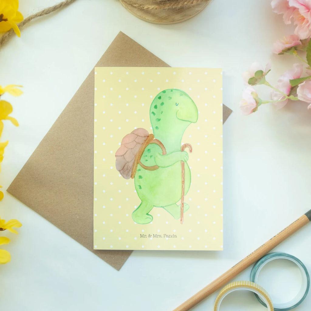 Greetings card tortoise walker birthday card, greeting card, folding card, wedding card, invitation card, turtle, tortoise, reptile, ancient creature, cute, sweet, gift, gift ideas, birthday gift, illustrated, funny, turtle gift items, funny turtle gifts, pet turtles, mom, best friend, sister or daughter, turtle lover, new beginning, turtles, motivational slogan, motivation