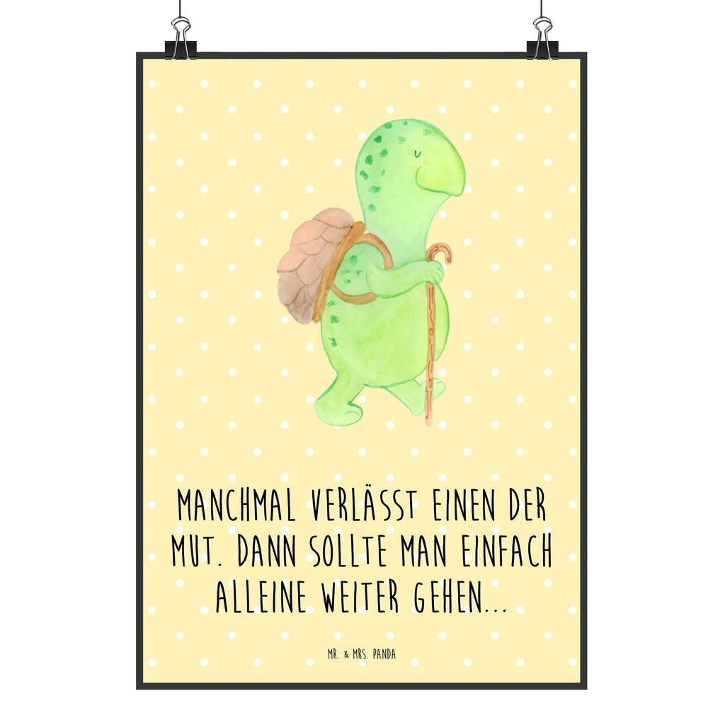 Poster tortoise walker Kunstdruck, Designposter, Mr. & Mrs. Panda Poster, Kinderposter, Wandposter, Wanddeko, Wanddeko Bild, Posterdruck, Handgemaltes Poster, Poster, Bild, Raumdekoration, Küchenposter, Wanddekoration, Schildkröte, Motivationssprüche, Neuanfang, Motivation, Schildkröten, Motivationsspruch