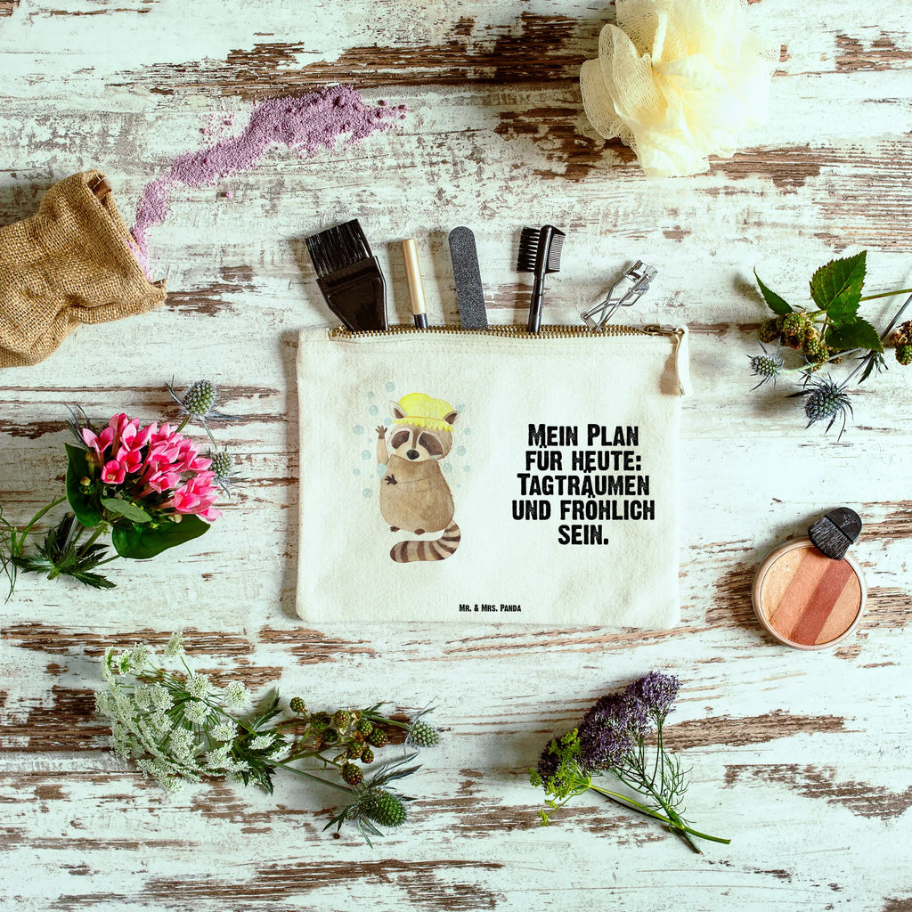 torebka na makijaż Szop pracz Waschtasche, pinsel tasche, aufbewahrungstasche, Kosmetiktasche, beauty tasche, Etui, Schminkbeutel, Schminktasche, Mäppchen, Schminktäschchen, pencil case, Schlampermäppchen, aufbewahrungsbeutel, Kulturbeutel, Federmappe, Kulturtasche, Waschbeutel, kosmetiktäschchen, toiletry bag, Stiftemäppchen, utensilientasche, Kosmetikbeutel, beauty case, Tiermotive, Tiere, Lustige Sprüche, Gute Laune, Fröhlich, Tagträumen, Waschen, Waschbär, Plan, Seifenblasen