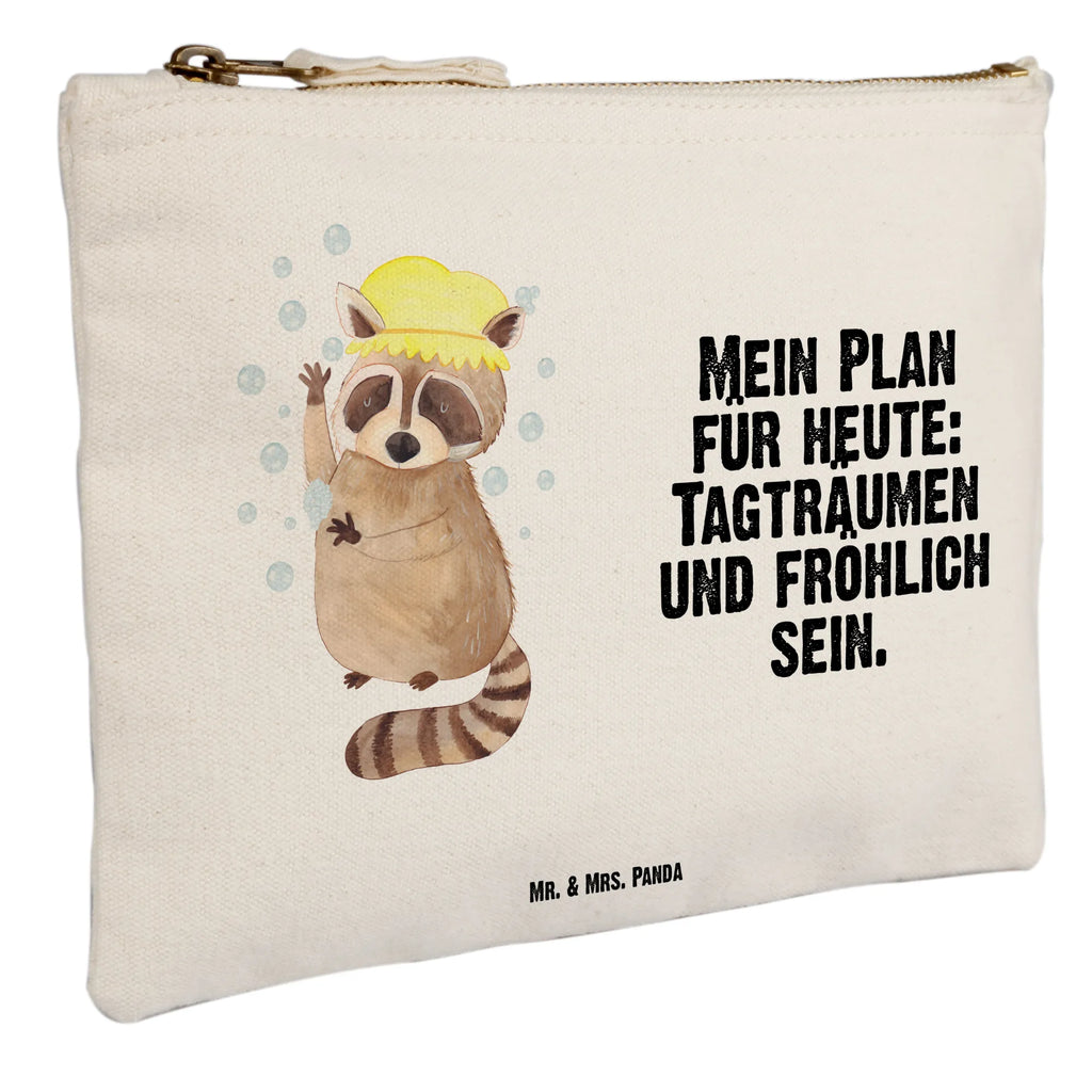 torebka na makijaż Szop pracz Waschtasche, pinsel tasche, aufbewahrungstasche, Kosmetiktasche, beauty tasche, Etui, Schminkbeutel, Schminktasche, Mäppchen, Schminktäschchen, pencil case, Schlampermäppchen, aufbewahrungsbeutel, Kulturbeutel, Federmappe, Kulturtasche, Waschbeutel, kosmetiktäschchen, toiletry bag, Stiftemäppchen, utensilientasche, Kosmetikbeutel, beauty case, Tiermotive, Tiere, Lustige Sprüche, Gute Laune, Fröhlich, Tagträumen, Waschen, Waschbär, Plan, Seifenblasen