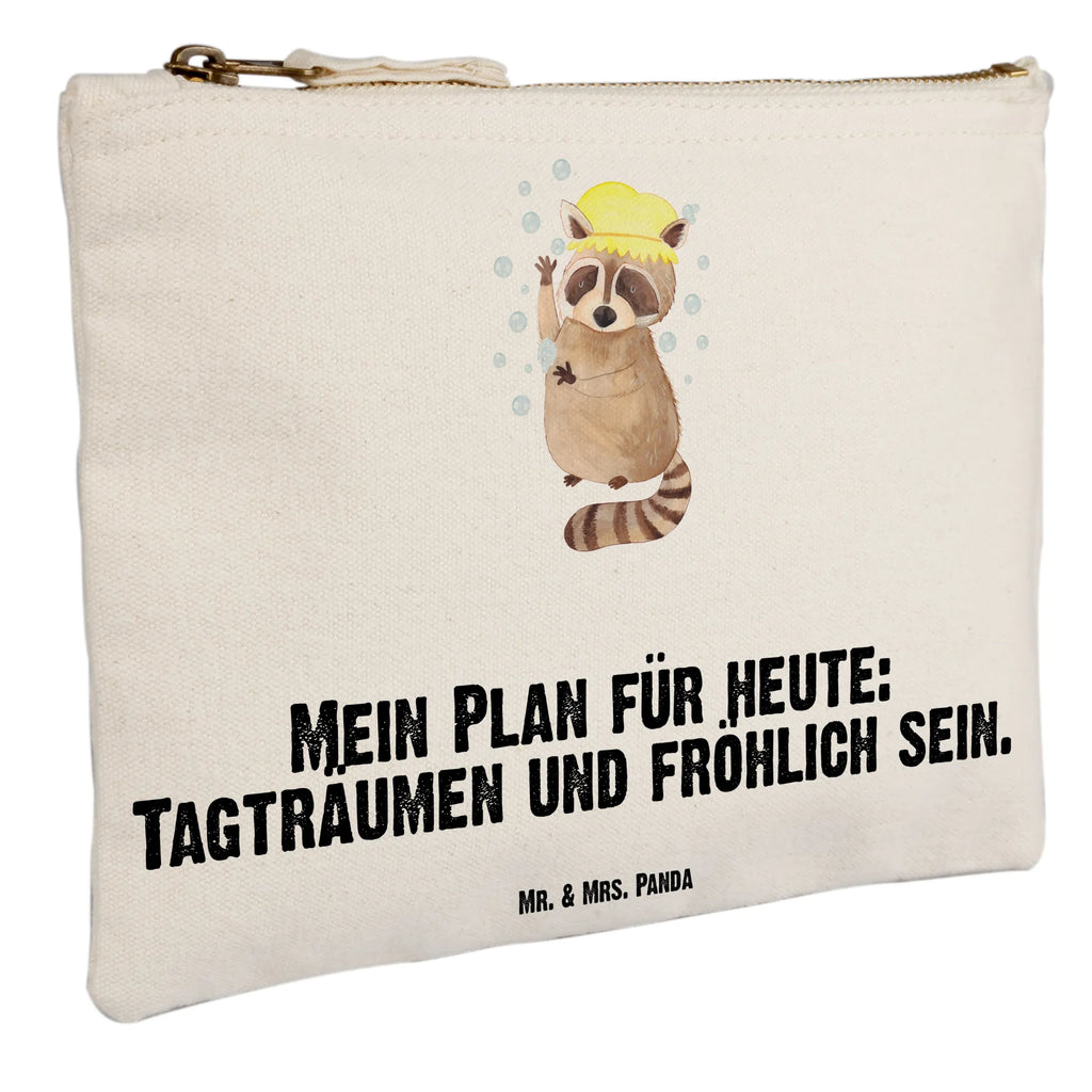 torebka na makijaż Szop pracz Waschtasche, pinsel tasche, aufbewahrungstasche, Kosmetiktasche, beauty tasche, Etui, Schminkbeutel, Schminktasche, Mäppchen, Schminktäschchen, pencil case, Schlampermäppchen, aufbewahrungsbeutel, Kulturbeutel, Federmappe, Kulturtasche, Waschbeutel, kosmetiktäschchen, toiletry bag, Stiftemäppchen, utensilientasche, Kosmetikbeutel, beauty case, Tiermotive, Tiere, Lustige Sprüche, Gute Laune, Fröhlich, Tagträumen, Waschen, Waschbär, Plan, Seifenblasen