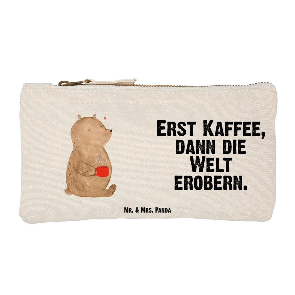 torebka na makijaż Niedźwiedź kawa Schlampermäppchen, Schminkbeutel, pencil case, Waschtasche, Kulturbeutel, Stiftemäppchen, Etui, toiletry bag, Kosmetiktasche, beauty case, pinsel tasche, Federmappe, beauty tasche, Mäppchen, Schminktasche, aufbewahrungsbeutel, Kulturtasche, utensilientasche, Waschbeutel, Schminktäschchen, Kosmetikbeutel, kosmetiktäschchen, aufbewahrungstasche, Bär, Teddybär, Teddy, Bären, Guten Morgen, Kaffee, Coffee, Welt Retten, Morgenroutine, Motivation, Welt Erobern
