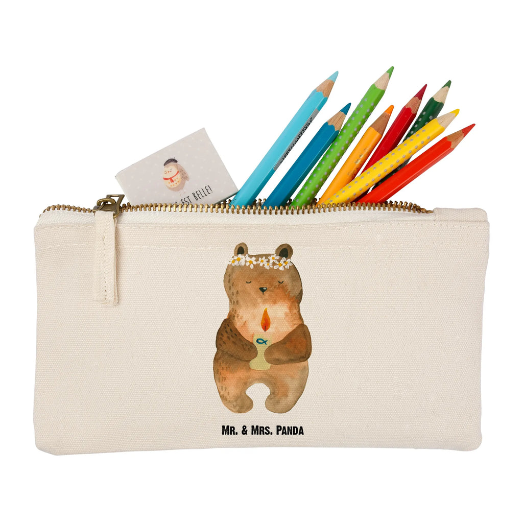 torebka na makijaż Niedźwiedź Komunia Schminkbeutel, utensilientasche, Kosmetikbeutel, Waschbeutel, Waschtasche, pencil case, Schminktäschchen, Federmappe, Stiftemäppchen, Schminktasche, pinsel tasche, kosmetiktäschchen, toiletry bag, Kulturtasche, beauty tasche, Schlampermäppchen, aufbewahrungsbeutel, Kosmetiktasche, Kulturbeutel, beauty case, aufbewahrungstasche, Etui, Mäppchen, Bär, Teddybär, Teddy, Gottes Segen, Kommunion, Katholisch, Taufkerze