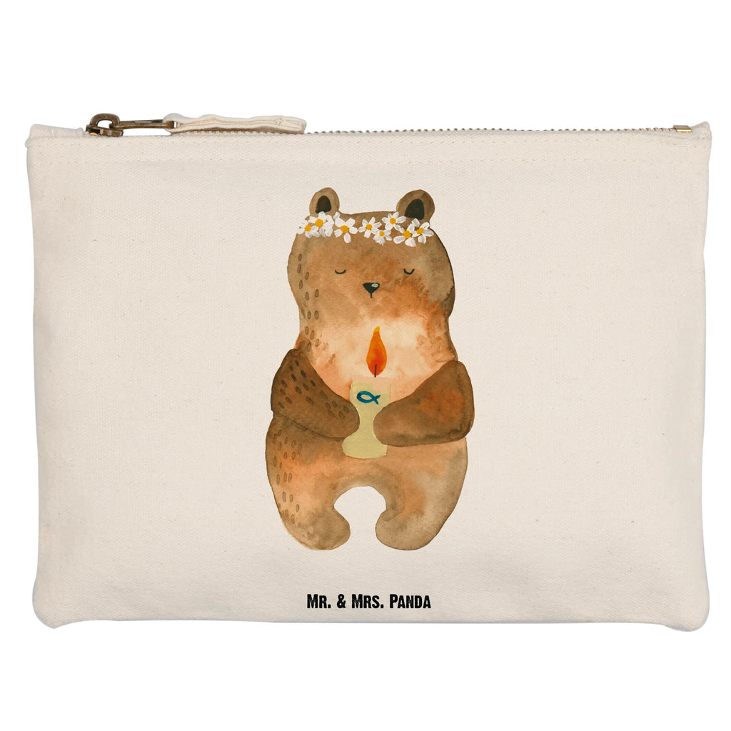 torebka na makijaż Niedźwiedź Komunia Schminkbeutel, utensilientasche, Kosmetikbeutel, Waschbeutel, Waschtasche, pencil case, Schminktäschchen, Federmappe, Stiftemäppchen, Schminktasche, pinsel tasche, kosmetiktäschchen, toiletry bag, Kulturtasche, beauty tasche, Schlampermäppchen, aufbewahrungsbeutel, Kosmetiktasche, Kulturbeutel, beauty case, aufbewahrungstasche, Etui, Mäppchen, Bär, Teddybär, Teddy, Gottes Segen, Kommunion, Katholisch, Taufkerze