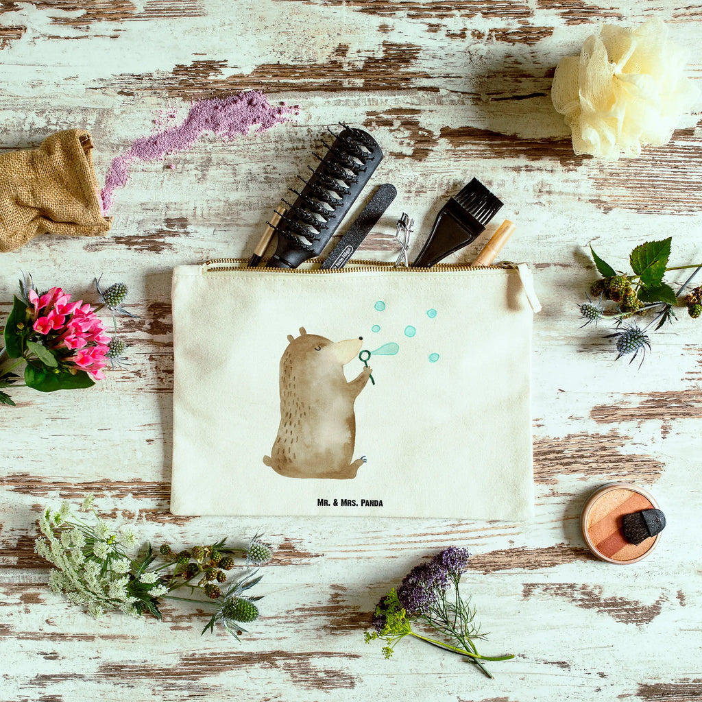 torebka na makijaż niedźwiedź bańki mydlane beauty tasche, Kosmetiktasche, pinsel tasche, Mäppchen, Federmappe, Waschtasche, utensilientasche, kosmetiktäschchen, Kulturtasche, toiletry bag, Schminkbeutel, aufbewahrungstasche, beauty case, aufbewahrungsbeutel, Waschbeutel, Schminktasche, Schlampermäppchen, Kosmetikbeutel, Stiftemäppchen, Schminktäschchen, pencil case, Etui, Kulturbeutel, Bär, Teddybär, Teddy, Seifenblasen Bär Lustig Sein Glücklich Traurig Happy