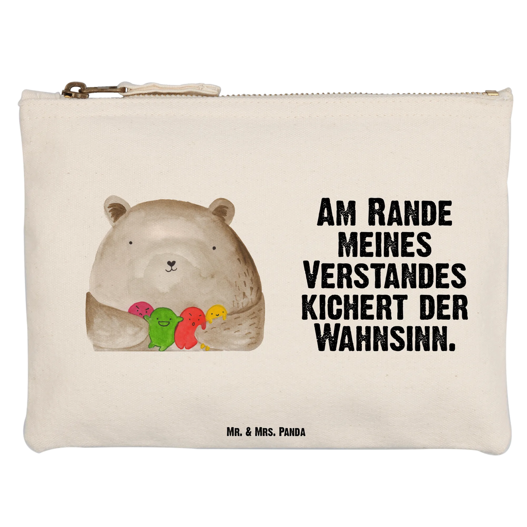 Schminktasche Bär Gefühl Waschtasche, Etui, kosmetiktäschchen, Federmappe, Stiftemäppchen, Schminktäschchen, Schminkbeutel, utensilientasche, Kosmetiktasche, Schlampermäppchen, toiletry bag, Schminktasche, Kulturtasche, beauty tasche, aufbewahrungsbeutel, beauty case, Kulturbeutel, pencil case, Kosmetikbeutel, pinsel tasche, Waschbeutel, aufbewahrungstasche, Mäppchen, Teddybär, Bär, Teddy, Wahnsinn, Verrückt, Durchgedreht