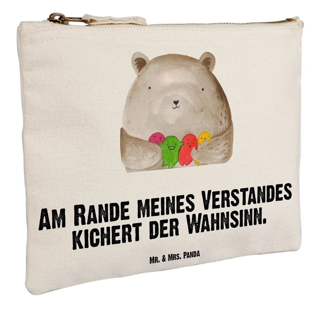 Schminktasche Bär Gefühl Waschtasche, Etui, kosmetiktäschchen, Federmappe, Stiftemäppchen, Schminktäschchen, Schminkbeutel, utensilientasche, Kosmetiktasche, Schlampermäppchen, toiletry bag, Schminktasche, Kulturtasche, beauty tasche, aufbewahrungsbeutel, beauty case, Kulturbeutel, pencil case, Kosmetikbeutel, pinsel tasche, Waschbeutel, aufbewahrungstasche, Mäppchen, Teddybär, Bär, Teddy, Wahnsinn, Verrückt, Durchgedreht