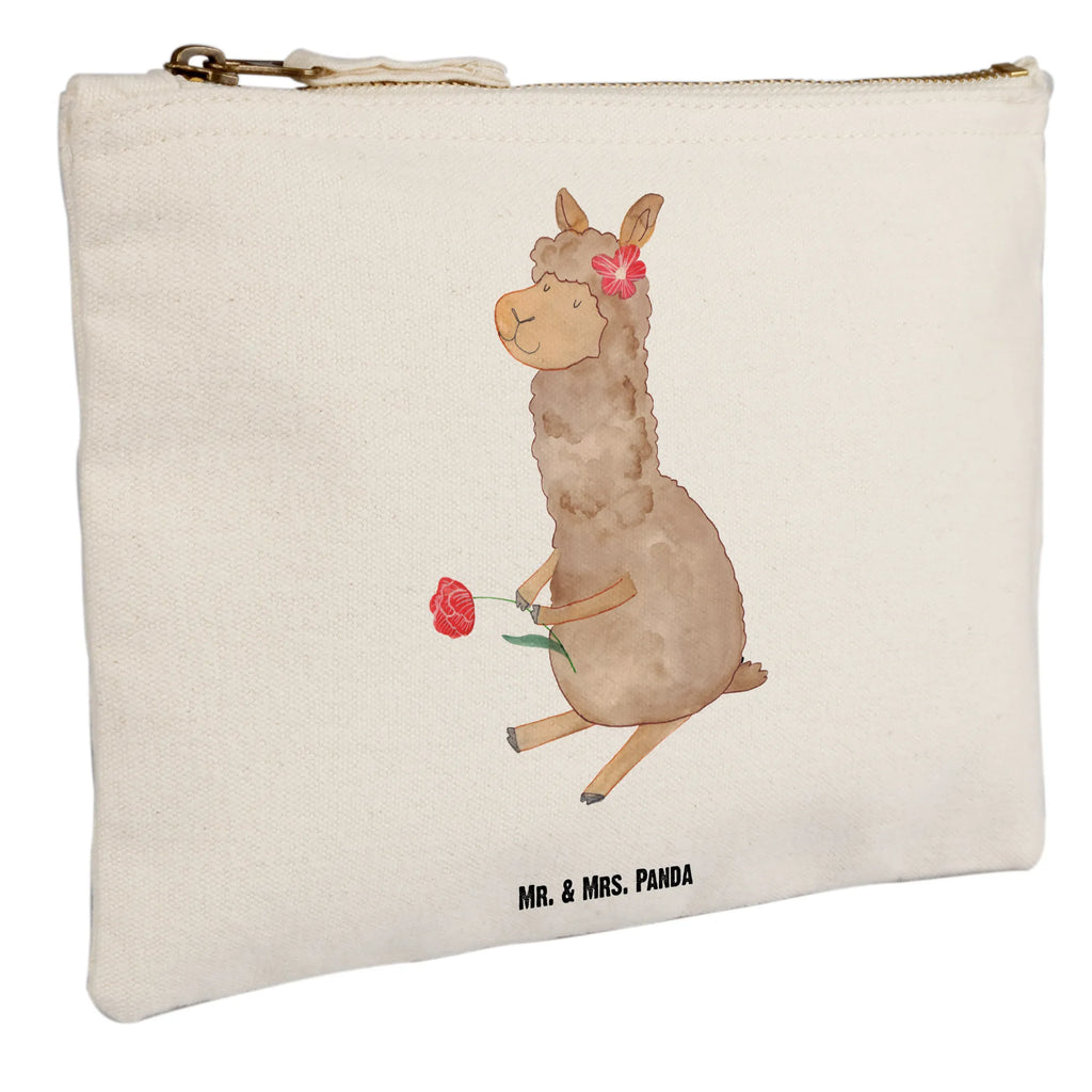 Schminktasche Alpaka Blume Kosmetikbeutel, aufbewahrungstasche, pinsel tasche, toiletry bag, Kulturtasche, pencil case, kosmetiktäschchen, utensilientasche, aufbewahrungsbeutel, Kulturbeutel, Schminktäschchen, beauty tasche, Schminkbeutel, Waschtasche, Schminktasche, Waschbeutel, Stiftemäppchen, Etui, Federmappe, beauty case, Mäppchen, Schlampermäppchen, Kosmetiktasche, Alpaka, Lama, Alpaka Geschenk, Alpaka Zitat, Alpaka Dekor, Motiv Alpaka, Alpaka Dekoration, Alpaka Witz, Blume, Alpaka Spruch, Lamas