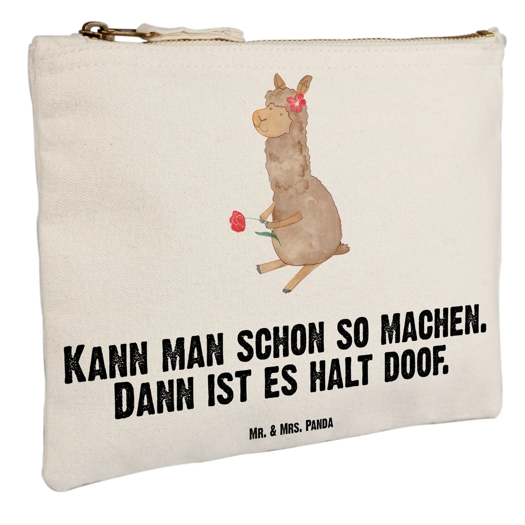 Schminktasche Alpaka Blume Kosmetikbeutel, aufbewahrungstasche, pinsel tasche, toiletry bag, Kulturtasche, pencil case, kosmetiktäschchen, utensilientasche, aufbewahrungsbeutel, Kulturbeutel, Schminktäschchen, beauty tasche, Schminkbeutel, Waschtasche, Schminktasche, Waschbeutel, Stiftemäppchen, Etui, Federmappe, beauty case, Mäppchen, Schlampermäppchen, Kosmetiktasche, Alpaka, Lama, Alpaka Geschenk, Alpaka Zitat, Alpaka Dekor, Motiv Alpaka, Alpaka Dekoration, Alpaka Witz, Blume, Alpaka Spruch, Lamas