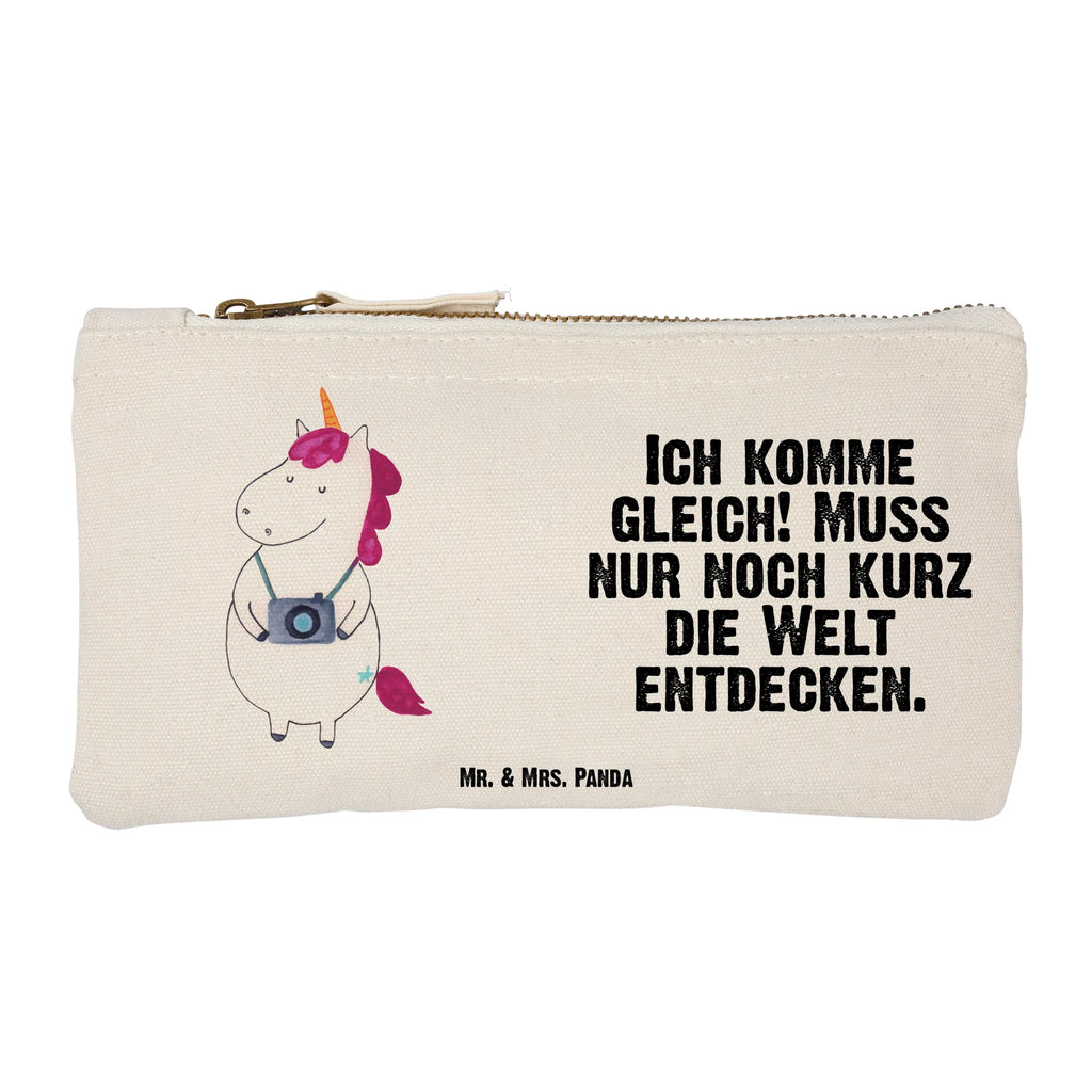 Make-up bag unicorn photographer Schminkbeutel, Kosmetikbeutel, aufbewahrungstasche, Kulturtasche, Kosmetiktasche, Waschbeutel, pencil case, beauty tasche, Schlampermäppchen, beauty case, Waschtasche, Schminktäschchen, kosmetiktäschchen, utensilientasche, Stiftemäppchen, Mäppchen, Kulturbeutel, Schminktasche, toiletry bag, Federmappe, aufbewahrungsbeutel, pinsel tasche, Etui, Einhörner, Unicorn, Einhorn, Einhorn Deko, Weltenbummler, Urlaub, Tourist, Fotograf, Reise, Weltreise, Kurztrip, Reisen, Kamera, Städtereise, Fotografie