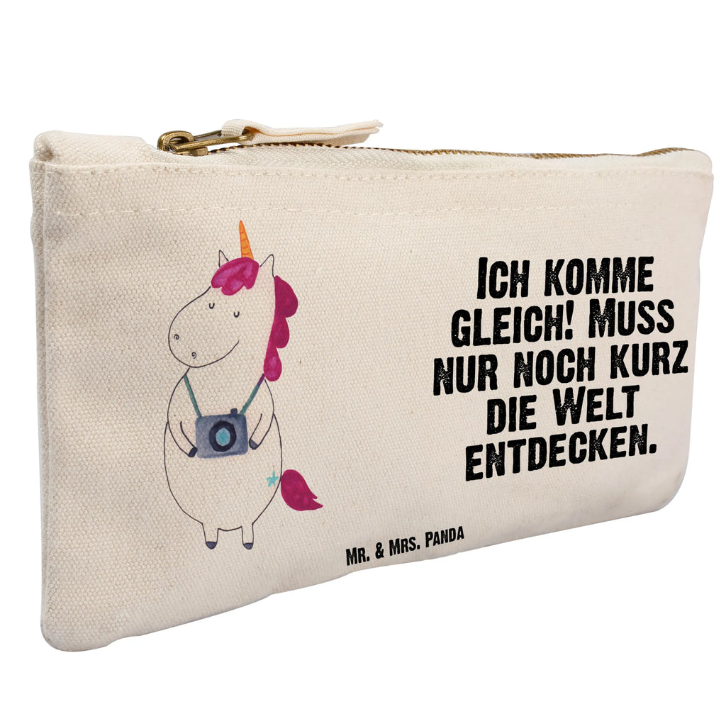 Make-up bag unicorn photographer Schminkbeutel, Kosmetikbeutel, aufbewahrungstasche, Kulturtasche, Kosmetiktasche, Waschbeutel, pencil case, beauty tasche, Schlampermäppchen, beauty case, Waschtasche, Schminktäschchen, kosmetiktäschchen, utensilientasche, Stiftemäppchen, Mäppchen, Kulturbeutel, Schminktasche, toiletry bag, Federmappe, aufbewahrungsbeutel, pinsel tasche, Etui, Einhörner, Unicorn, Einhorn, Einhorn Deko, Weltenbummler, Urlaub, Tourist, Fotograf, Reise, Weltreise, Kurztrip, Reisen, Kamera, Städtereise, Fotografie