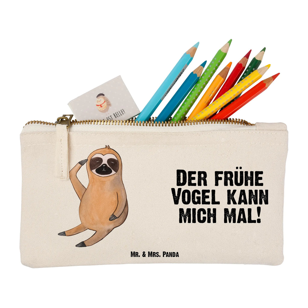 Schminktasche Faultier Vogel toiletry bag, beauty tasche, pinsel tasche, pencil case, utensilientasche, Waschtasche, Kulturbeutel, Kosmetiktasche, Federmappe, aufbewahrungsbeutel, Etui, aufbewahrungstasche, Schminktäschchen, Schminkbeutel, Kosmetikbeutel, Schminktasche, kosmetiktäschchen, Stiftemäppchen, Schlampermäppchen, Mäppchen, Kulturtasche, Waschbeutel, beauty case, Faultier, Faultier Geschenk, Faultier Deko, Faultierwelt, faul, Der Frühe Vogel, Lieblingstier, Spinner, Morgenmuffel, Früher Vogel, Frühaufsteher, Vogel, Faultiere