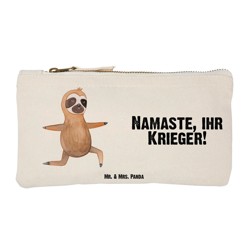 Schminktasche Faultier Yoga Schminkbeutel, pinsel tasche, Kosmetiktasche, beauty tasche, kosmetiktäschchen, Schlampermäppchen, Kosmetikbeutel, aufbewahrungstasche, beauty case, Mäppchen, Schminktasche, Federmappe, Waschbeutel, Waschtasche, Schminktäschchen, Etui, pencil case, utensilientasche, aufbewahrungsbeutel, toiletry bag, Kulturbeutel, Kulturtasche, Stiftemäppchen, Faultier, Faultier Geschenk, Faultier Deko, Faultiere, Lieblingstier, Meditation, Atmung, Krieger, faul, Gelassenheit, Entspannung, Yoga, Yogaübungen, Namaste