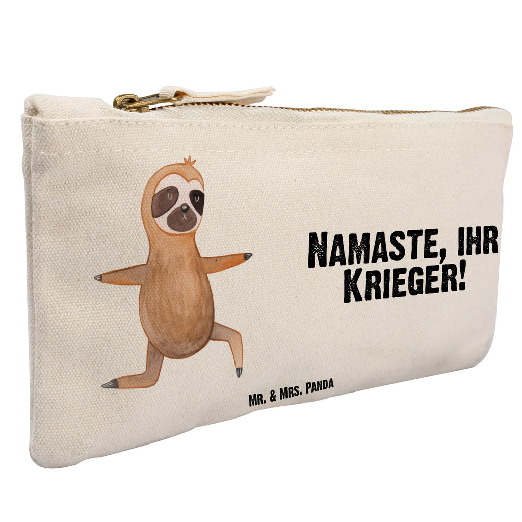 Schminktasche Faultier Yoga Schminkbeutel, pinsel tasche, Kosmetiktasche, beauty tasche, kosmetiktäschchen, Schlampermäppchen, Kosmetikbeutel, aufbewahrungstasche, beauty case, Mäppchen, Schminktasche, Federmappe, Waschbeutel, Waschtasche, Schminktäschchen, Etui, pencil case, utensilientasche, aufbewahrungsbeutel, toiletry bag, Kulturbeutel, Kulturtasche, Stiftemäppchen, Faultier, Faultier Geschenk, Faultier Deko, Faultiere, Lieblingstier, Meditation, Atmung, Krieger, faul, Gelassenheit, Entspannung, Yoga, Yogaübungen, Namaste