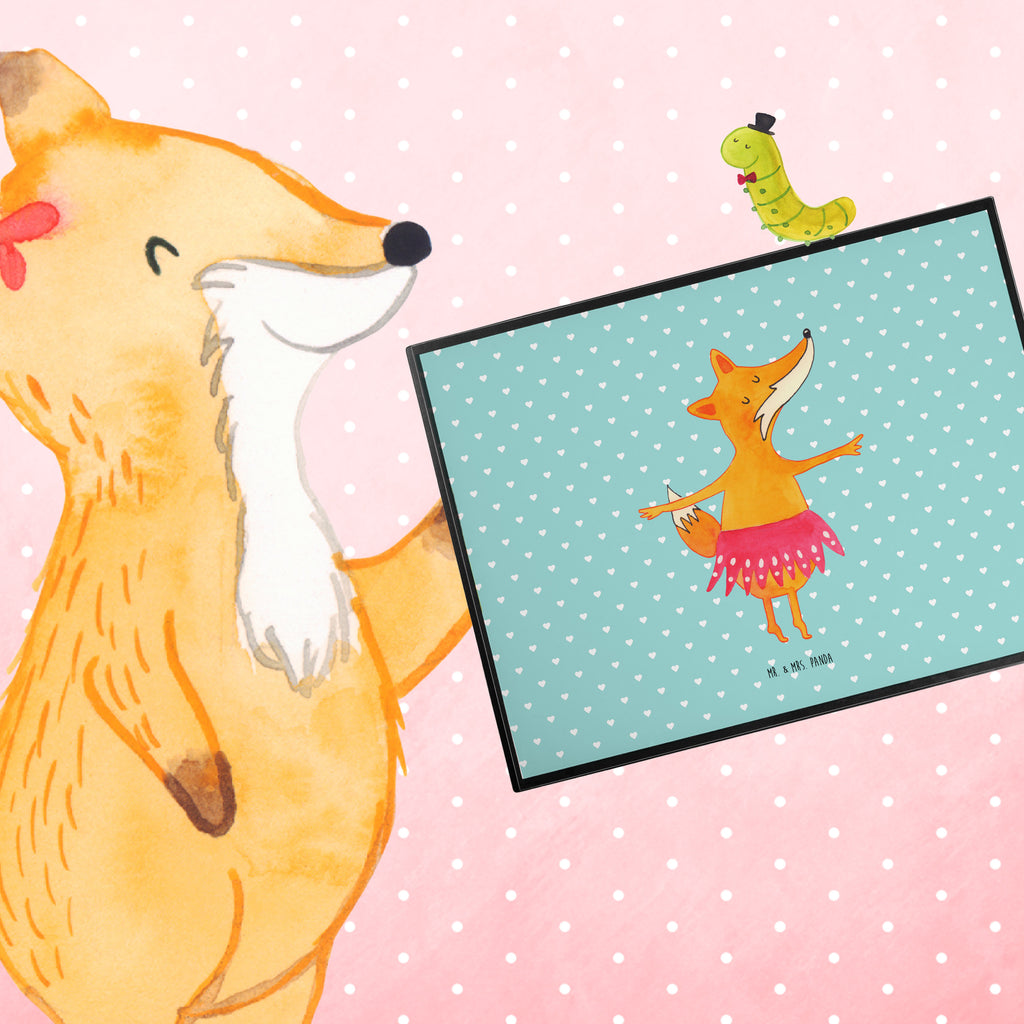 Schreibtischunterlage Fuchs Ballerina Schreibtisch Unterlagen, Schreibwaren, Schreibtischauflage, Bürobedarf, Schreibunterlage, Büroartikel, Schreibtischunterlage Groß, Fuchs, Party, Füchsin, Tanzen, Tänzerin, Füchse, Ballerina, Einladung, Fuchs Spruch, Ballett, Geburtstag