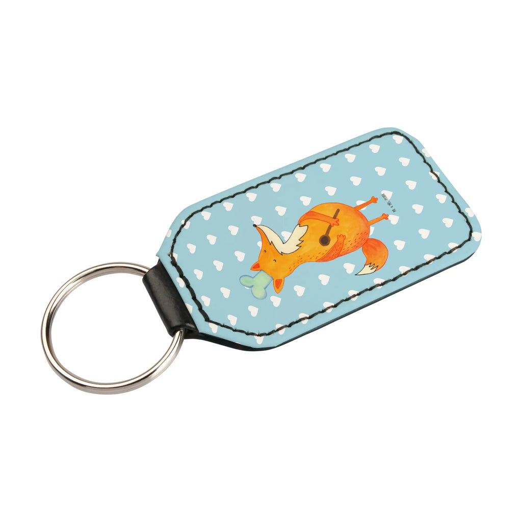 Rectangular key ring Fox A cook lucky charm, keychain, pendant, key ring, bag pendant, fox, foxes, forest wildlife, clever as a fox, animal lover, Cook gift, Slogan funny, funny, Fox, Party slogan, Baker, Kitchen decoration, Kitchen slogan, Chefs