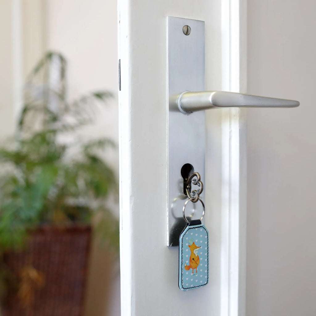 Rectangular key ring Fox A cook lucky charm, keychain, pendant, key ring, bag pendant, fox, foxes, forest wildlife, clever as a fox, animal lover, Cook gift, Slogan funny, funny, Fox, Party slogan, Baker, Kitchen decoration, Kitchen slogan, Chefs