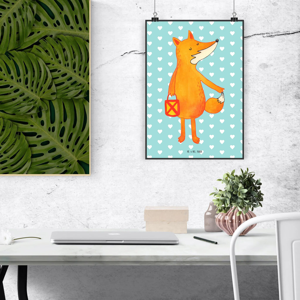Poster Fox Lantern Wandschmuck, Posterdruck, Wanddeko Bild, wanddeko, kunstdruck poster, wanddruck, Plakat, Poster, wandkunst, Wandposter, kunst für die wand, kunstposter, Wanddekoration, Mr. & Mrs. Panda Poster, grafikposter, Wandbild, drucke, Bild, Bild für Wand, Kunstdruck, Designposter, Deko Bild, Fuchs, Laternenumzug, Liebeskummer Spruch, Cäsar Otto Hugo Flaischlen, Sankt Martin, Spruch Trösten, Füchse, Aufmuntern, Laterne