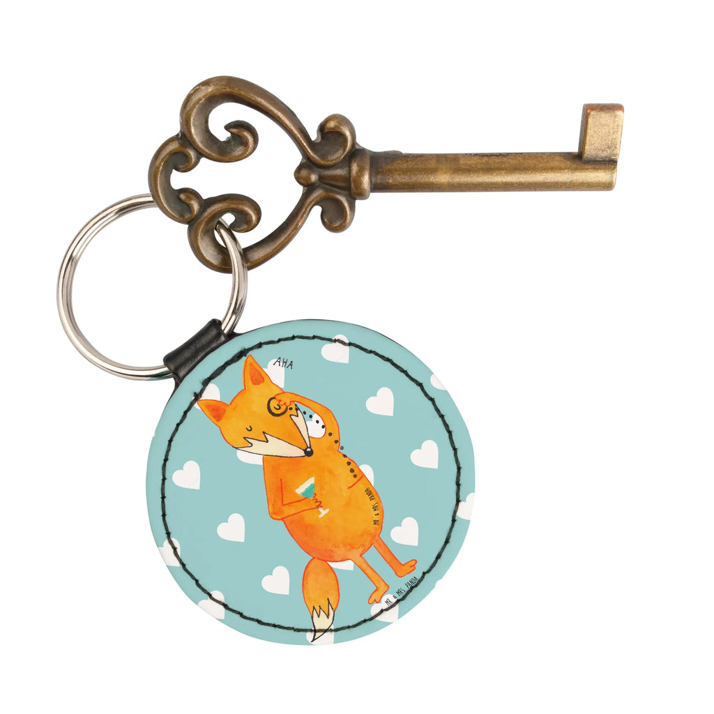 Round key ring Fox lord key ring, bag pendant, keychain, lucky charm, pendant, fox, foxes, forest wildlife, clever as a fox, animal lover, lovesickness gift, problem solving, saying funny, motivation saying, words of consolation