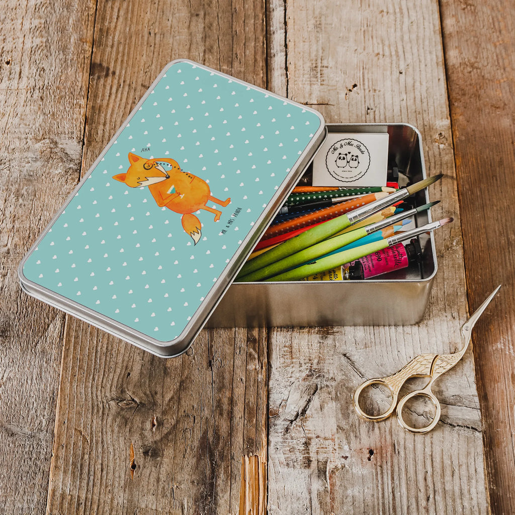 Metal tin Fox lord storage tin, storage box, aluminium tin, Tin can, tin box, container, metal box, cookie tin, tins, lunch box, lock-up box, fox, foxes, forest wildlife, clever as a fox, animal lover, motivation saying, words of consolation, problem solving, saying funny, lovesickness gift