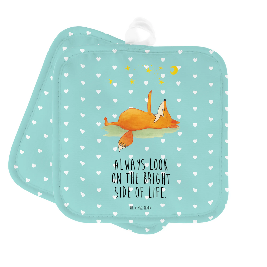 2er Set Topflappen  Fuchs Sterne Ofenhandschuh, Ofenhandschuhe, Topfhandschuhe, Schöne Topflappen, Topflappenset, Topflappen, Topfuntersetzer, Topflappen Set, Topflappen lustig, Topflappen mit Spruch, Topflappen 2er Set, Topfhandschuh, Fuchs, Spruch positiv, Always Look on the Bright Side of Life, tröstende Worte, Romantik, Spruch schön, Füchse