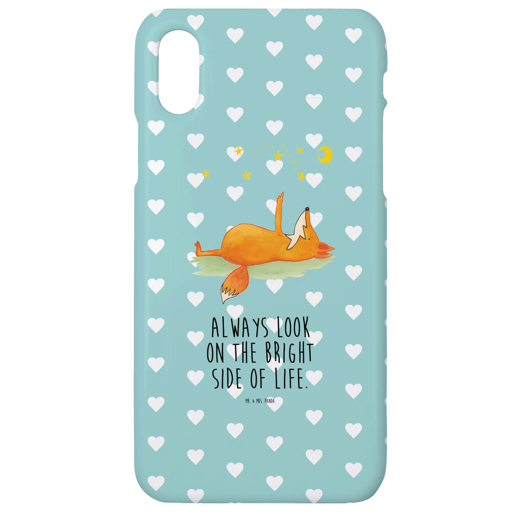 Handyhülle Fuchs Sterne Iphone 10, Handyhülle, Handy, Hülle, Handycover, Cover, Handy Case, Iphone X, Fuchs, Always Look On The Bright Side Of Life, Spruch Positiv, Füchse, Tröstende Worte, Romantik, Spruch schön