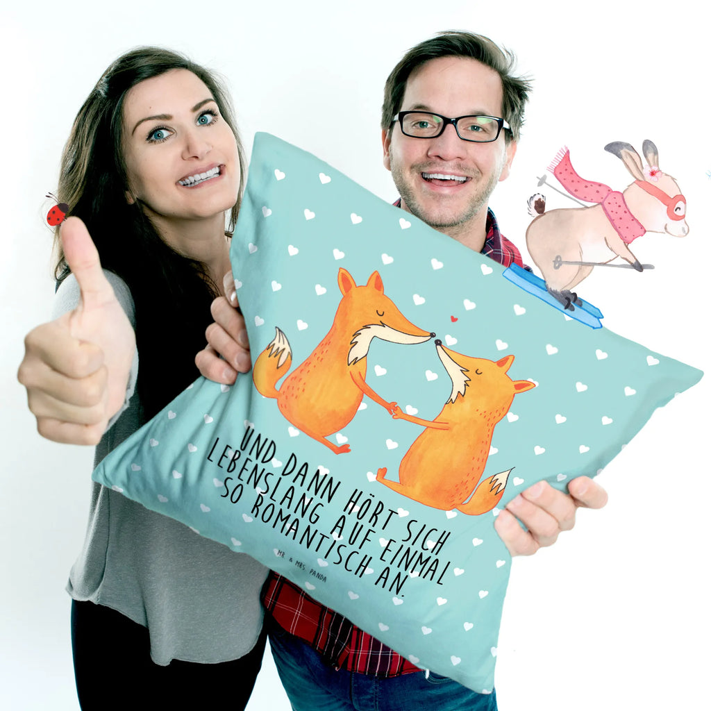 Cushion foxes Love pillow case, Pillow, bedroom, fluffy, 40x40, pillows, settee, couch, sofa, soft, cushion, 40 x 40, bed, pad, fox, foxes, forest wildlife, clever as a fox, animal lover, fiancée, lovers, couple, proof of love, husband, wife, love, girlfriend, partner, marriage, boyfriend