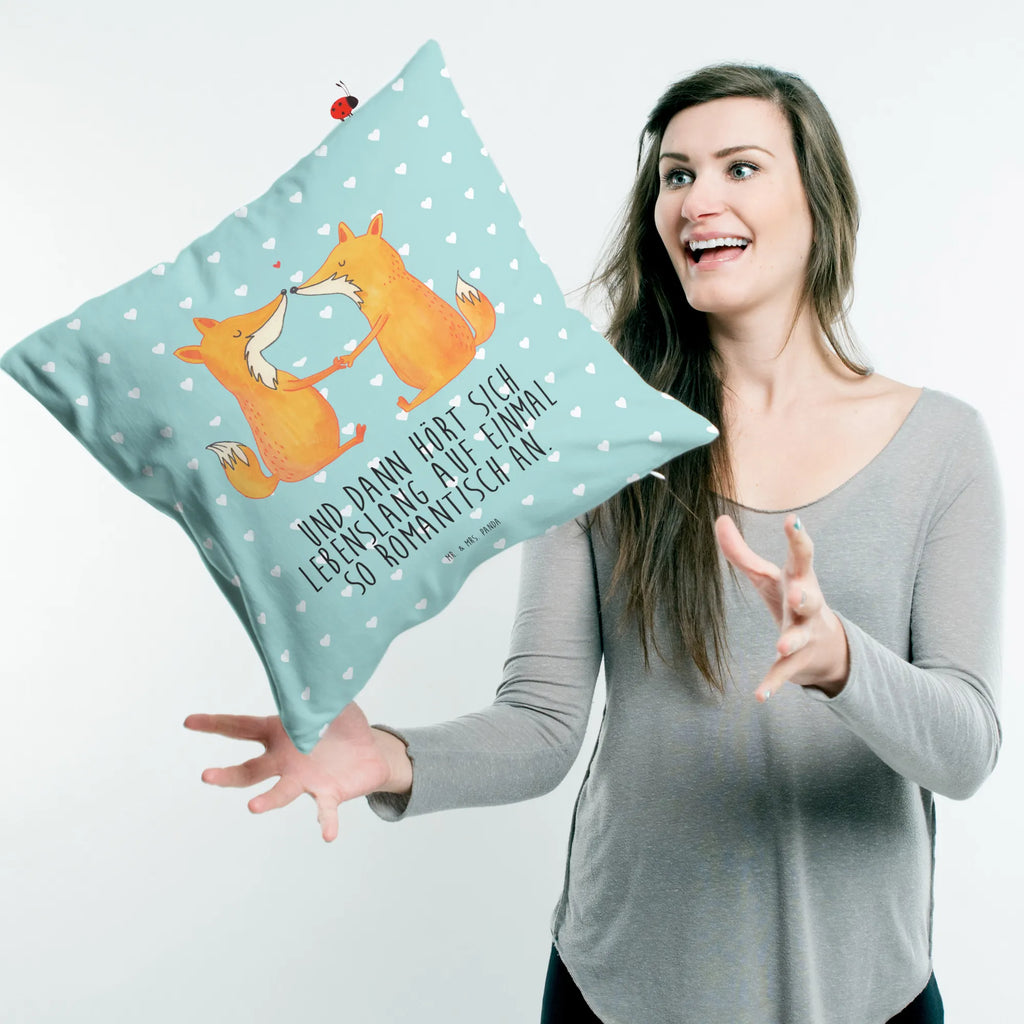 Cushion foxes Love pillow case, Pillow, bedroom, fluffy, 40x40, pillows, settee, couch, sofa, soft, cushion, 40 x 40, bed, pad, fox, foxes, forest wildlife, clever as a fox, animal lover, fiancée, lovers, couple, proof of love, husband, wife, love, girlfriend, partner, marriage, boyfriend