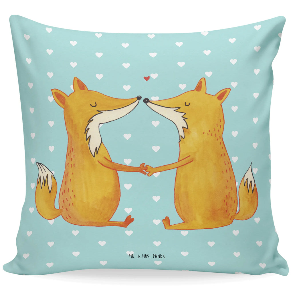 Cushion foxes Love pillow case, Pillow, bedroom, fluffy, 40x40, pillows, settee, couch, sofa, soft, cushion, 40 x 40, bed, pad, fox, foxes, forest wildlife, clever as a fox, animal lover, fiancée, lovers, couple, proof of love, husband, wife, love, girlfriend, partner, marriage, boyfriend