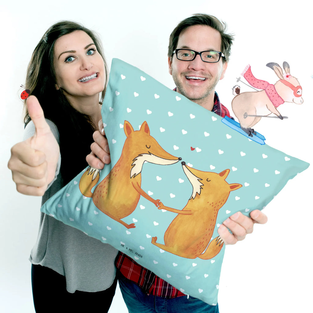 Cushion foxes Love pillow case, Pillow, bedroom, fluffy, 40x40, pillows, settee, couch, sofa, soft, cushion, 40 x 40, bed, pad, fox, foxes, forest wildlife, clever as a fox, animal lover, fiancée, lovers, couple, proof of love, husband, wife, love, girlfriend, partner, marriage, boyfriend