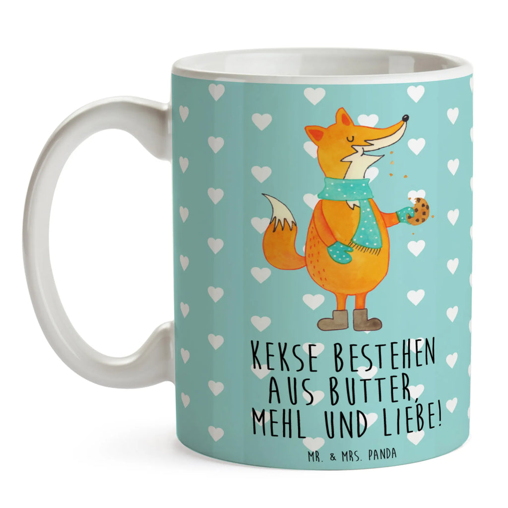 Tasse Fuchs Keks Tasse, Keramiktasse, Bürotasse, Geschenktasse, Tasse mit Zitaten, Tasse mit Motiven, Porzellantasse, Kaffeetasse, Teetasse, Fuchs, Kekse, Weihnachtszeit, Plätzchen, Liebe, Küche Deko, Winter, Füchse, Backen Spruch