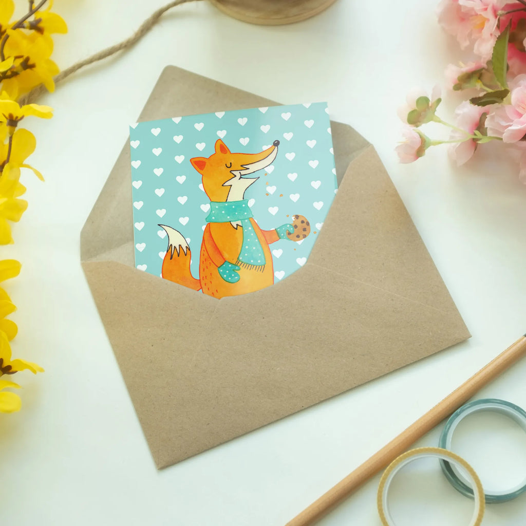 Grußkarte Fuchs Keks spruchkarte, Beileidskarte, hochzeitskarten, vatertagskarte, genesungskarte, firmungskarte, babykarte, valentinstagskarte, Grußkarte, osterkarten, glückwunschkarten, weihnachtskarten, Klappkarte, Glückwunschkarte, Grußkarten, dankeskarten, jubiläumskarte, einladungskarten, kommunionskarte, osterkarte, abiturkarte, neujahrskarte, Motivkarte, Fuchs, Plätzchen, Winter, Küche Deko, Weihnachtszeit, Backen Spruch, Füchse, Liebe, Kekse