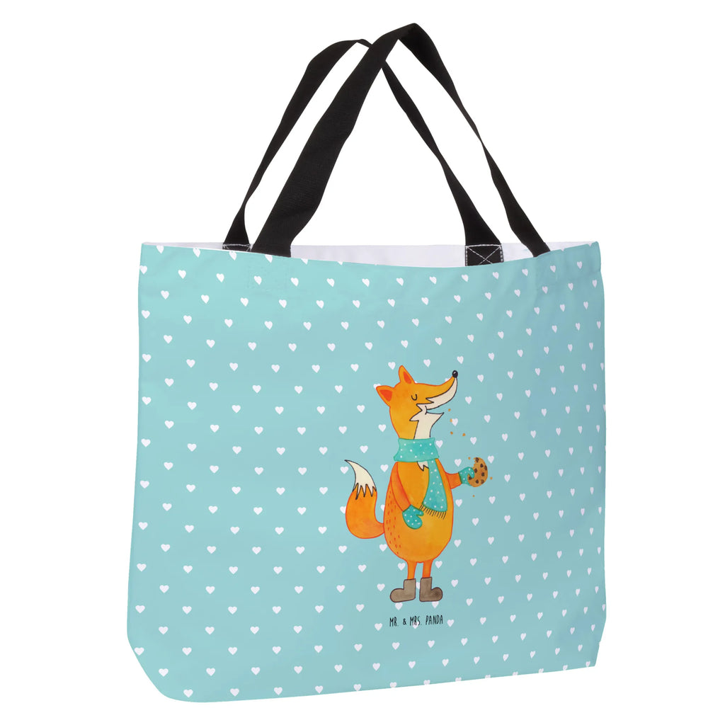 Shopper Fox biscuit Stofftasche, Tüte, Beutel, Shopper, XL, Schultertasche, Strandtasche, Schulbeutel, Ausflug, Freizeittasche, Einkaufsbeutel, Alltagstasche, Einkaufstasche, Schultasche, Tragebeutel, XXL Tasche, Fuchs, Küche Deko, Backen Spruch, Füchse, Weihnachtszeit, Liebe, Winter, Kekse, Plätzchen