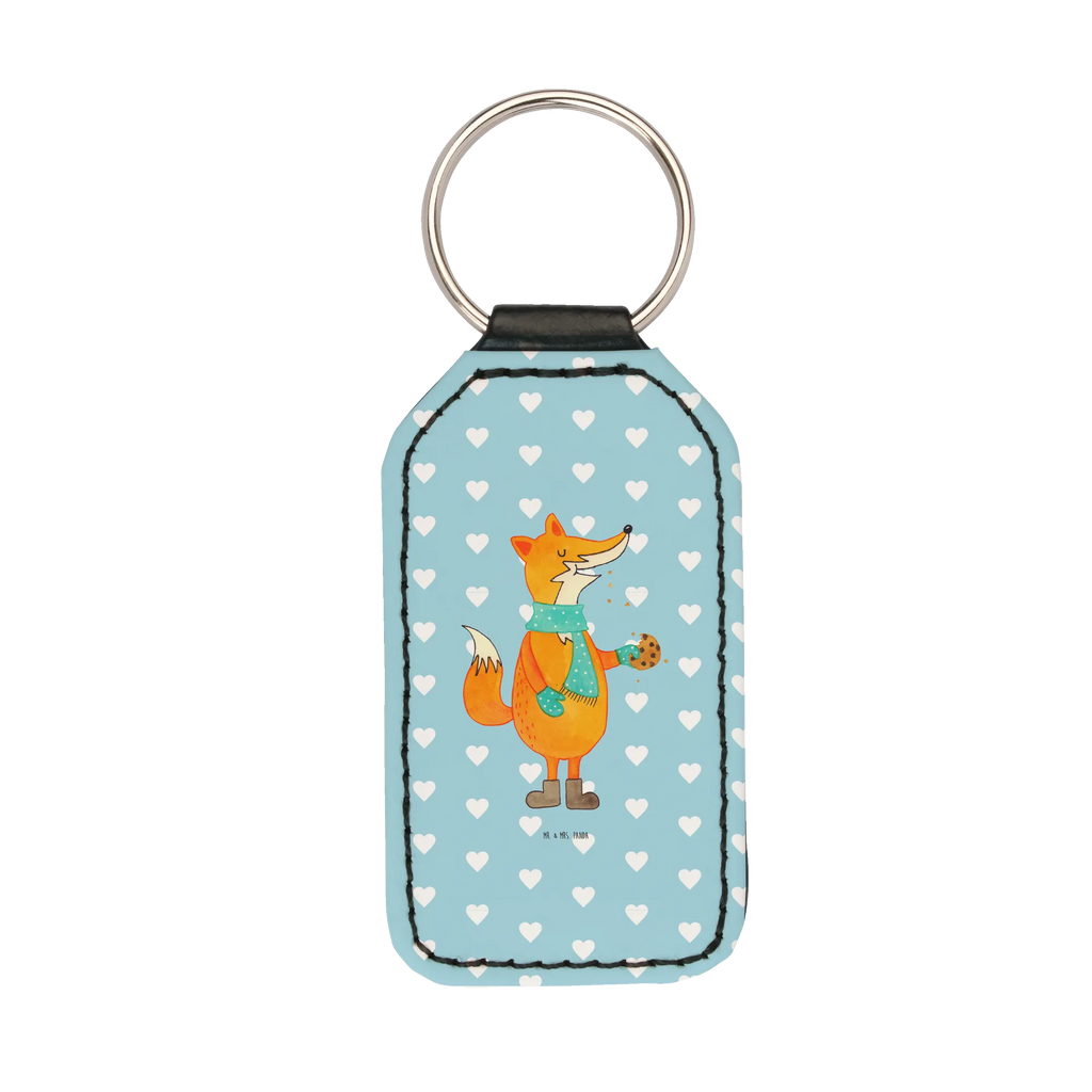 Rectangular key ring Fox biscuit pendant, key ring, bag pendant, lucky charm, keychain, fox, foxes, forest wildlife, clever as a fox, animal lover, christmas time, cookies, kitchen decoration, winter, baking saying, christmas present, love