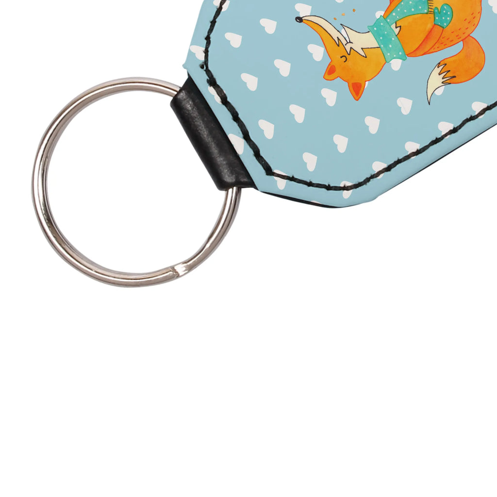 Rectangular key ring Fox biscuit pendant, key ring, bag pendant, lucky charm, keychain, fox, foxes, forest wildlife, clever as a fox, animal lover, christmas time, cookies, kitchen decoration, winter, baking saying, christmas present, love