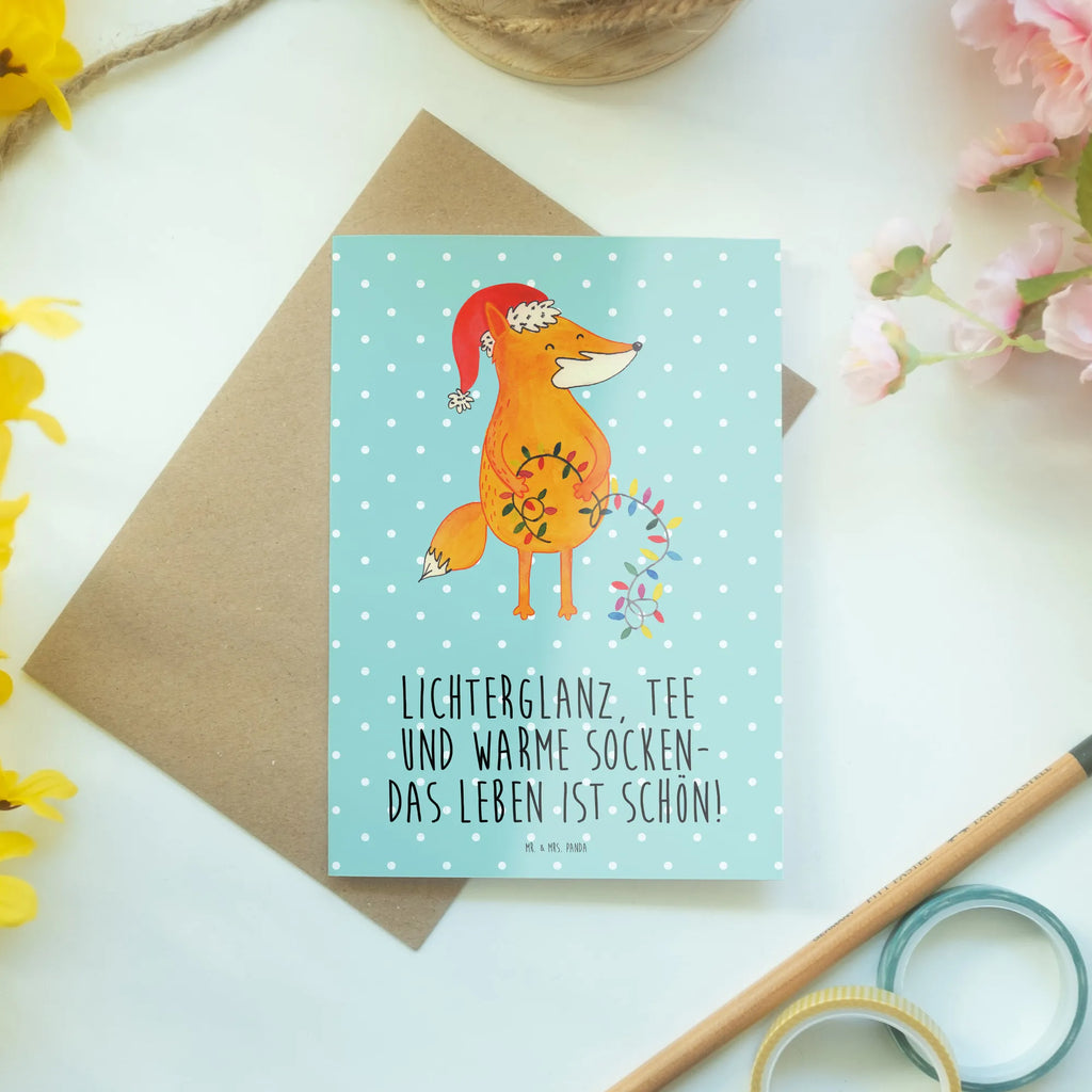 Grußkarte Fuchs Weihnachten Ansichtskarten, Geburtstagskarte, Karte, Grußkarte, Hochzeitskarte, Klappkarte, Einladungskarte, Glückwunschkarte, Winter, Weihnachten, Weihnachtsdeko, Nikolaus, Advent, Heiligabend, Wintermotiv, Weihnachtszeit, Geschenk Weihnachten, Fuchs, Füchse, Spruch schön, Weihnachtsmann